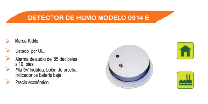 Detector de Humo Modelo 0914E