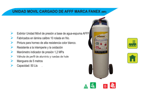 Unidad Movil Cargado de AFFF Marca Fanex