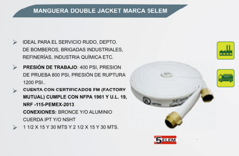 Manguera Double Jacket Marca 5 Elem