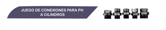 Juego de Conexiones Para PH a Cilindros