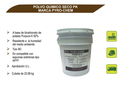 Polvo Quimico Seco PK Marca PYRO-CHEM