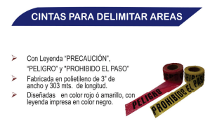 Cintas Para Delimitar Áreas