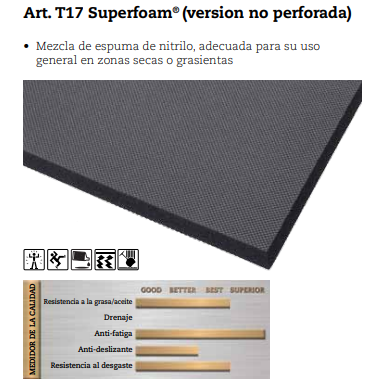 Art. T17 Superfoam (versión no perforada)